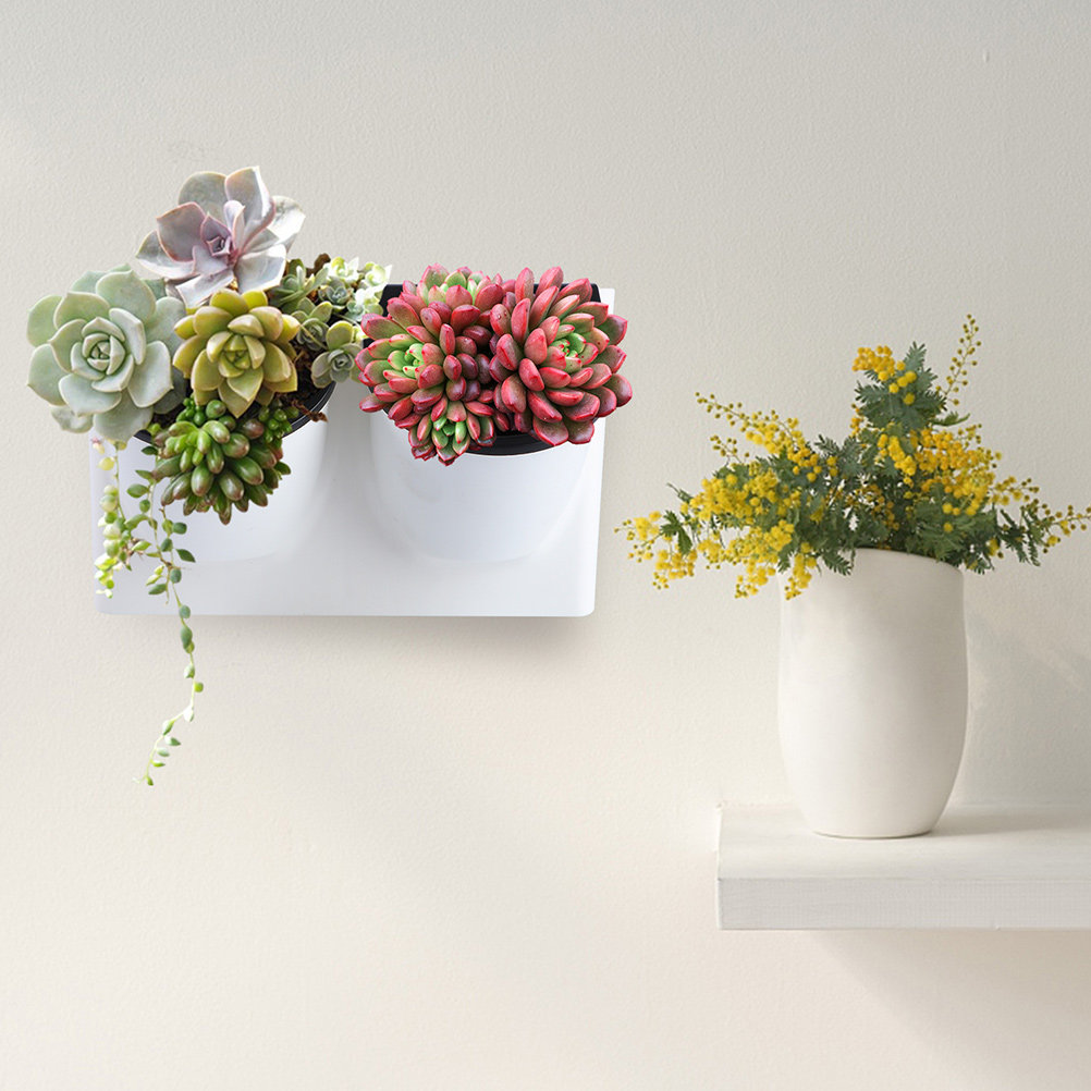 Self-Watering Planter - Selbstbewässernder Blumentopf aus Kunststoff, violetter Pflanzentopf,
