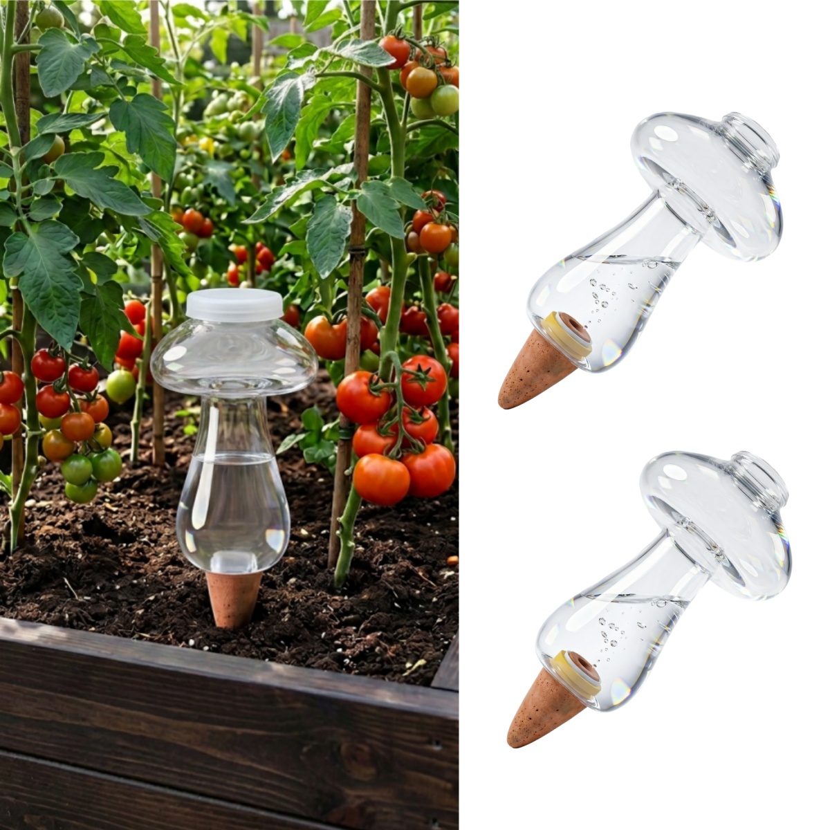Self-Watering Planter - 300ml Selbstbewässernde Kugeln für Zimmerpflanzen, Kunststoff-Wasserkugeln,
