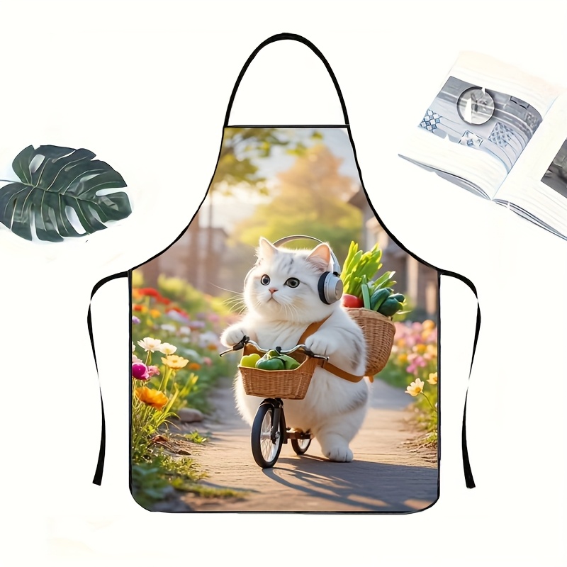 Gardening Tools Women - 1 Stück entzückende Fat Cat Fahrrad-Küchenschürze