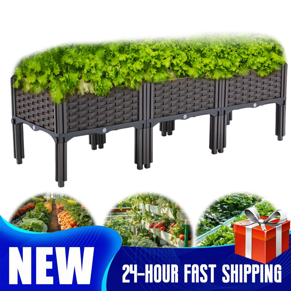 Self-Watering Planter - Erhöhtes Gartenbeet mit Drainage und Selbstbewässerungssystem,