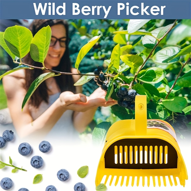 Gardening Tools Rake - Blaubeer-Pflücker mit Einfachem Griff, Tragbarer Obstpflücker