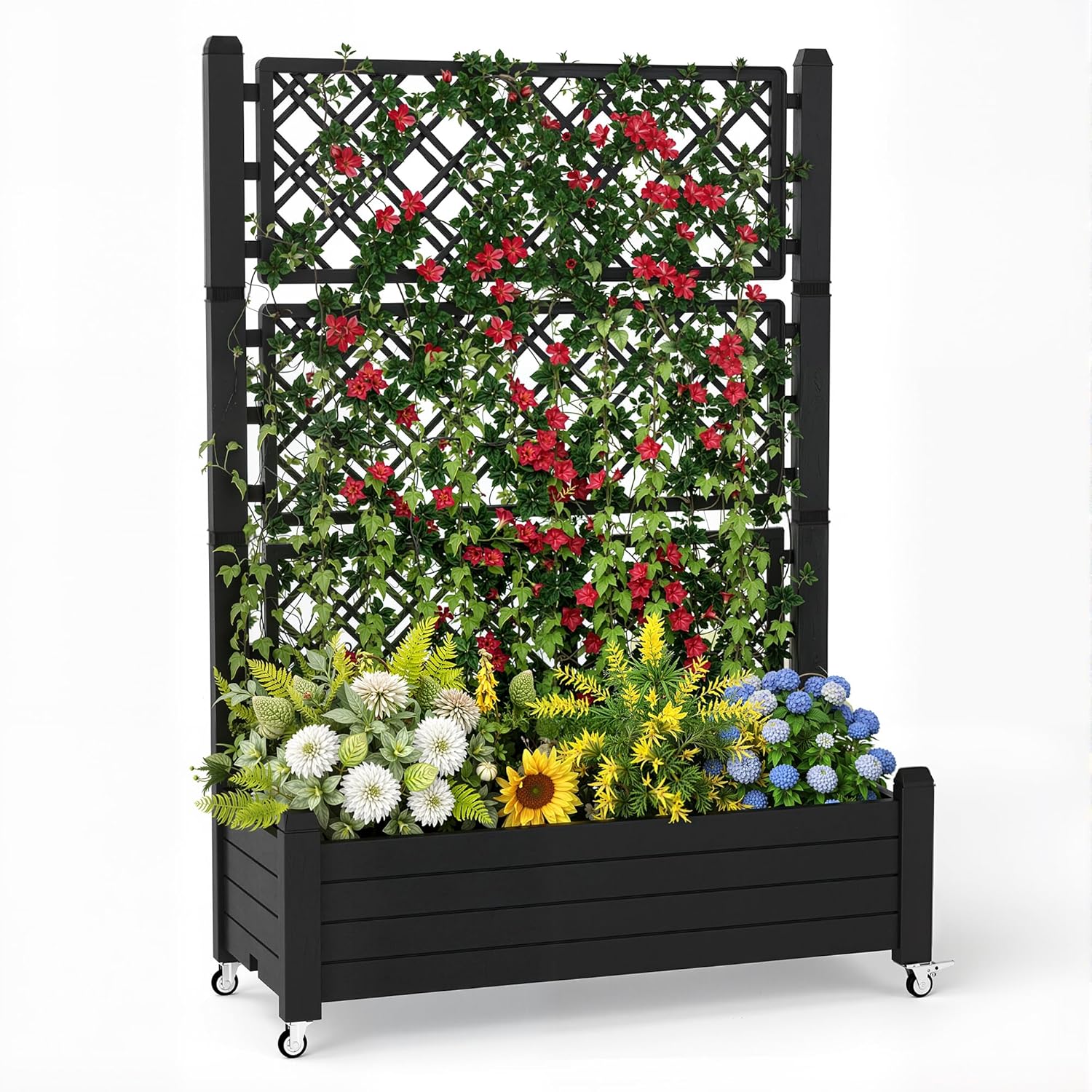 Self-Watering Planter - Hochbeet mit Rankgitter, 21 Gallonen Selbstbewässernder