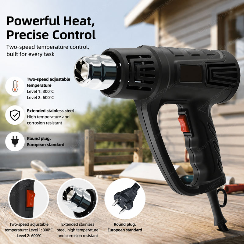 Gardening Tools Lowes - 1380W Heißluftpistole mit einstellbarer Temperatur, Design