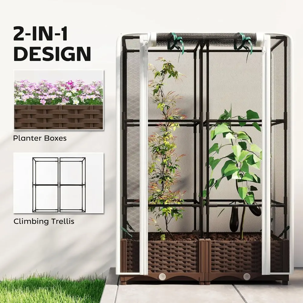 Hochbeet mit Rankgitter, 46,5  – Self-Watering Planter Bewertung und Preis
