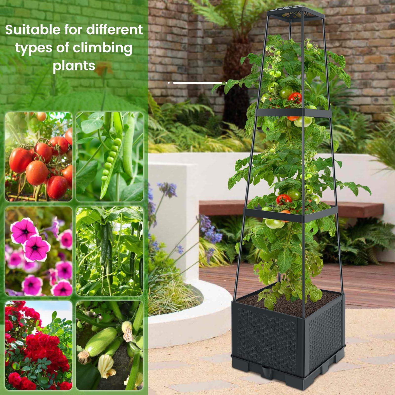 Hochbeet mit Rankgitter 114cm  – Self-Watering Planter Bewertung und Preis