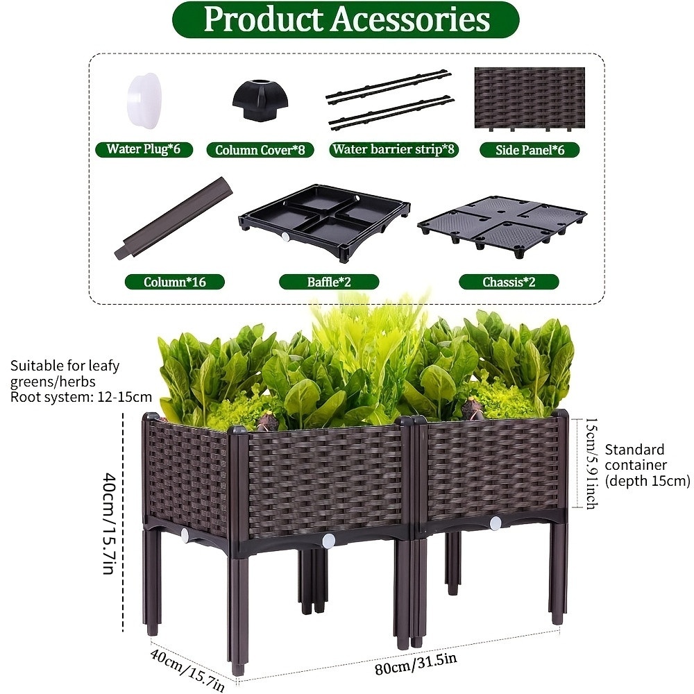 Garten-Hochbeet, Erhöhter Blum – Self-Watering Planter Bewertung und Preis